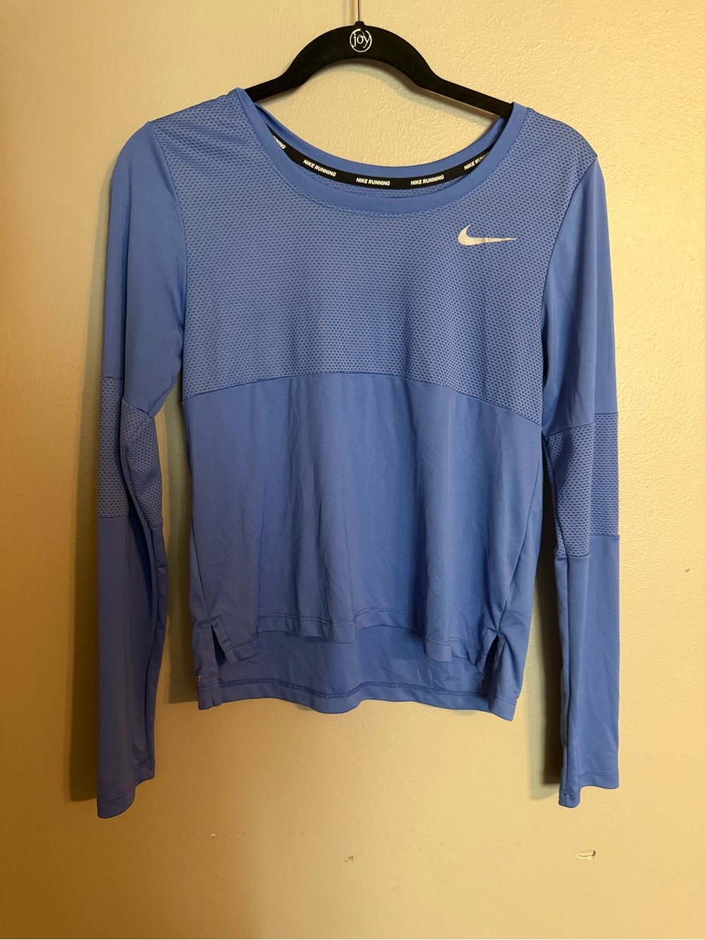 Nike Running Dri-FIT Blue Mesh Long Sleeve Top Women’s S